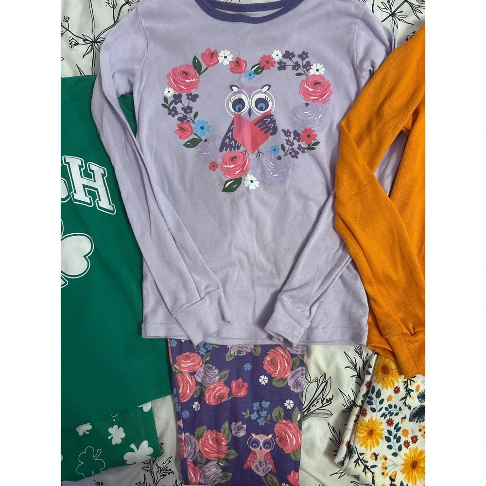 3 Sets‎ of Girl's 2pc Pajamas - The Children's Place/Rae Dunn, Size 8, Like New